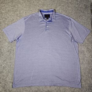 Jos A Bank Reserve Mens Big Tall Blue Dot Cotton Short Sleeve Shirt Size 2XLT